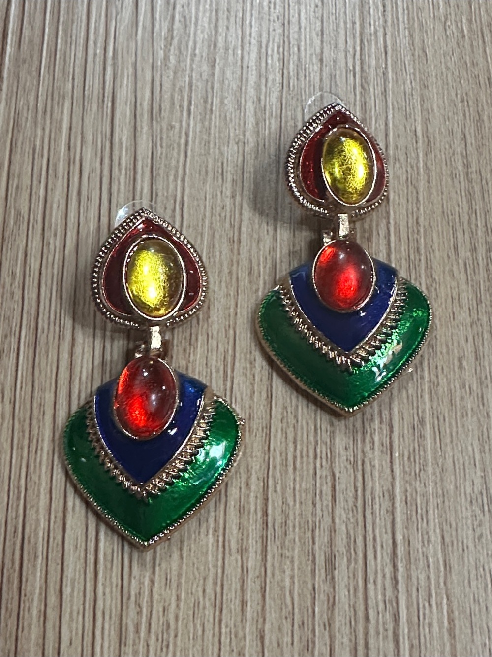 Vintage Style Multicolor Drop Earrings